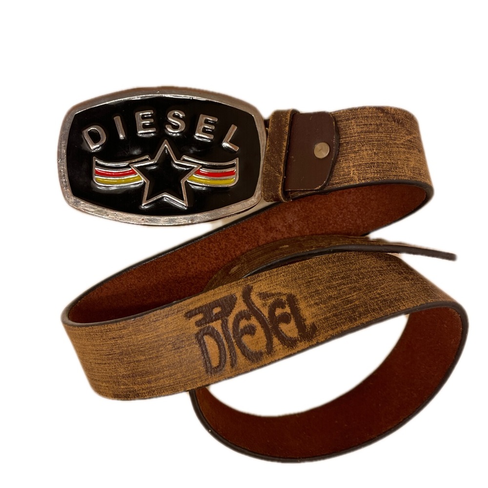 Diesel Leather Belt 42 inches long